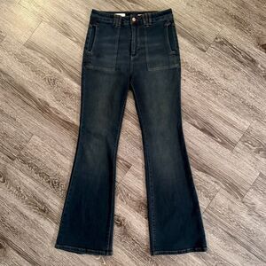 Pilcro Dark Wash Flare Jeans
